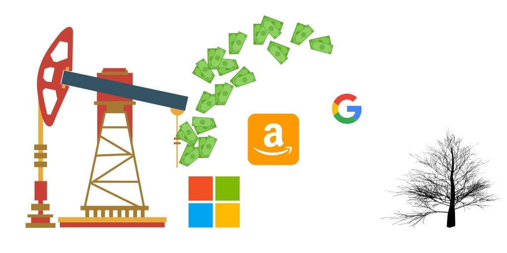 Microsoft - google petróleo