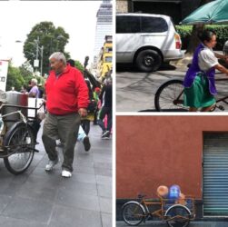 Triciclos de comida en la ciudad de México