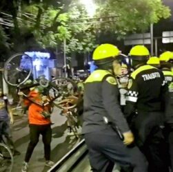 ONU-DH reprueba represión a ciclistas