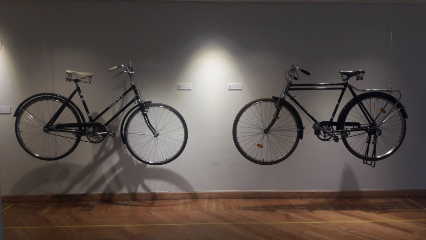 bicicletas de los años 70 en la exposición Pueblo Bicicletero