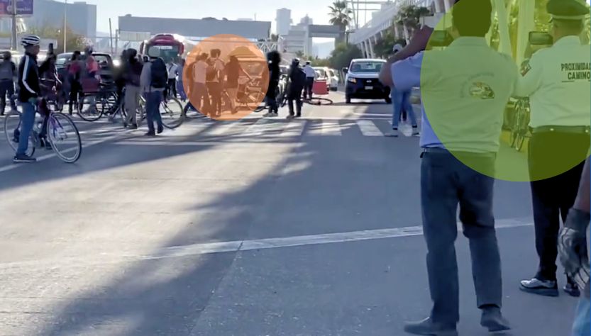Golpean a ciclistas que exigían seguridad vial en Puebla